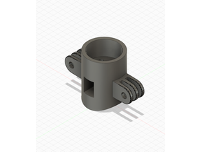 Ikea tertial Lamba gu10 adaptör + gopro bağlar binmek Kulp destek 3d print model - Mito3D