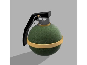 m67 Grenade el bombas airsoft acessórios frag 3d print model - Mito3D