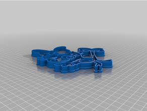 cuckoo-loca cookie cutter 3d cutters cookiecutter minnie mouse 3d print model - Mito3D