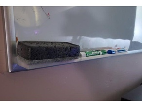 sencillo magnético estante seco borrar accesorios caddie marcador imán oficina organización refrigerador pizarron 3d print model - Mito3D