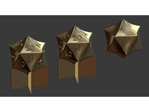 star20 - pointed d20 3d print model - Mito3D