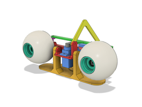 animatronic eye mechanism animatronics raspberry pi 3d print model - Mito3D