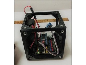 colorcube accelerometer arduino cube dice imu neopixel 3d print model - Mito3D