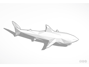 poly shark 3d print model - Mito3D