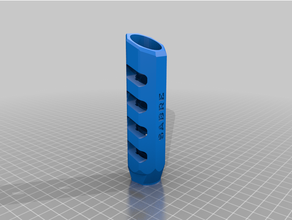 museau frein sabre cicatrice barils 3d print model - Mito3D