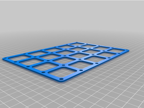 5x4 molle pannello Fai edc elastico organizzatore 3d print model - Mito3D
