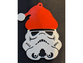 Papa Noel tormenta soldado decoración Navidad árbol guerra Galaxias Stormtrooper 3d print model - Mito3D