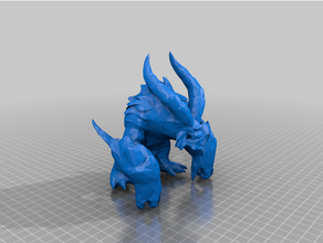 yeti table 3dprintable dnd mini miniature frost mountain tabletop gaming 3d print model - Mito3D