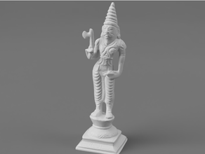 altıncı avatar vishnu parasurama kızgın adam balta sakal Tanrı Hindu Hinduizm idol Hindistan Hintli rama 3d print model - Mito3D