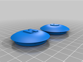 chaud froid casquettes delta robinet bouton 3d print model - Mito3D
