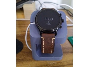 Fossil gen 5 Clever sehen Ladegerät Stand Smartwatch 3d print model - Mito3D