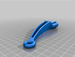 axe stabilisateur filament guider long lk4 pro Alfawise u30 3d print model - Mito3D