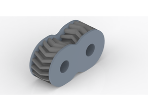 fishbone gear fidget toy gears 3d print model - Mito3D