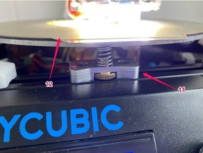 anycubic kossel delta bed level adjuster 3d print model - Mito3D