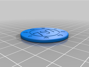 custom poker chip link orginal 3d print model - Mito3D