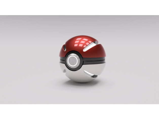 pokeball futuristic 3D print model - Mito3D