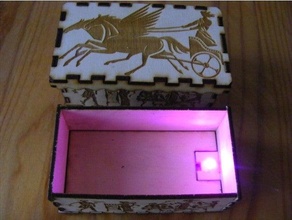 griego estilo caja sensor LED ligero 3d print model - Mito3D