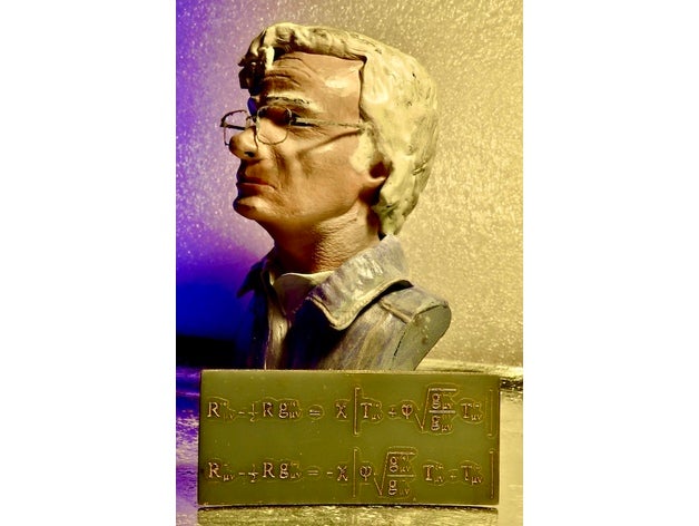 jean pierre petit lunettes cosmologie Egypte visage Humain Janus homme math mathématiques art ovni OVNI 3D print model - Mito3D