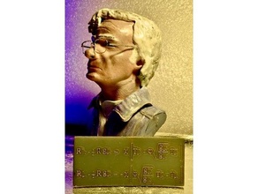 te jean-pierre petit avec lunettes cosmology egypt face human janus man math mathematics art ovni ufo 3d print model - Mito3D
