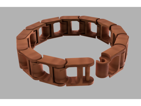 print in place catena collegamento braccialetto 3dprintable accessorio Accessori braccialetti moda gioielleria printinplace Stampa posto 3d print model - Mito3D
