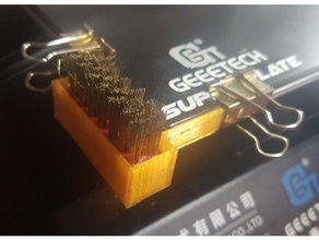 universal cable cepillo soporte automático boquilla extrusor limpieza 3d print model - Mito3D