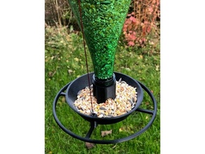 uccello alimentatore bottiglia dispenser distributore giardino semi 3d print model - Mito3D