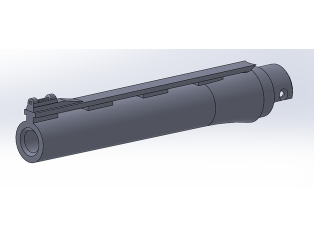 açao exército aap01 airsoft automag barril fibra ótico vista aap 01 3D print model - Mito3D