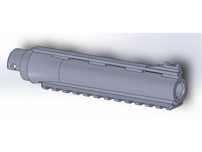 açao exército aap01 airsoft corrigido automag barril fibra ótico vista 3d print model - Mito3D