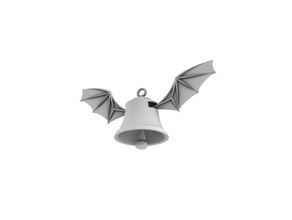 dingbat bat bell flying humor joke toy wings 3d print model - Mito3D