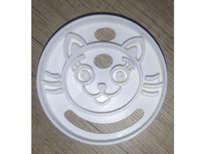 gatinha 2 biscoito cortador foremka gato 3d print model - Mito3D