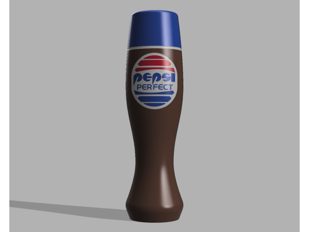 pepsi perfect future ii 1989 2 bottle bttf bttf2 cola prop 3D print model - Mito3D