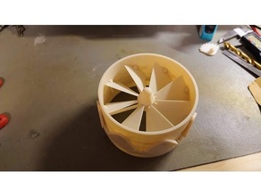 variável ar entrada cata vento resfriamento ventilador duto 3d print model - Mito3D