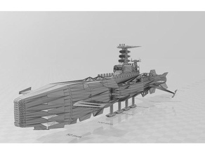 kuyruklu yıldız imparatorluk savaş gemisi 3d print model - Mito3D