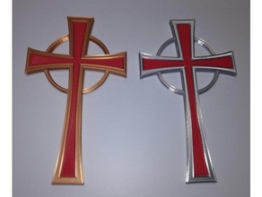 christian cross christ crusifix j3ffr3y jeff jesus symbol 3d print model - Mito3D