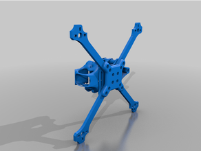 Douane fpv courses drone quadcopter tige 3d print model - Mito3D