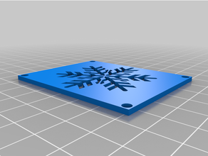 unicorn snow queen litho base 3d print model - Mito3D
