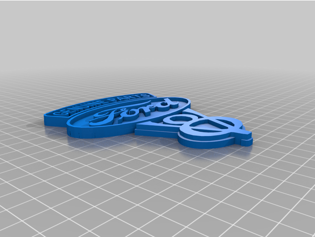 Ford v8 logo nostaljik 3D print model - Mito3D