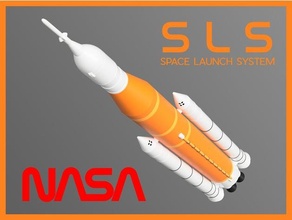 nasa sls 1 144th échelle Apollon 11 modèle fusée Orange Saturne spacex espace lancement Navette 3d print model - Mito3D