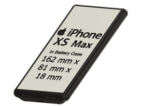 i phone xs max batteria Astuccio guaina 3d print model - Mito3D