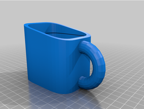 1 cup pirinç Kepçe 3d print model - Mito3D