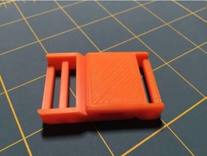 magnetic buckle 1-inch webbing 3d print model - Mito3D