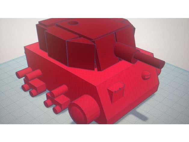 sovietico battaglia serbatoio facile Stampa carri armati 3D print model - Mito3D
