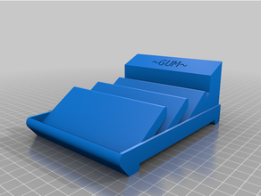 gum holder 3 extra organisation wrigleys 3d print model - Mito3D