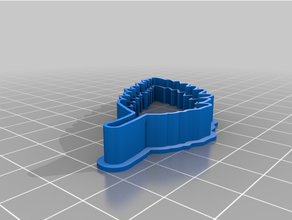 roble hoja Galleta cortador 3d print model - Mito3D