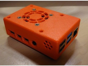 raspberry pi 4 model case fan integrated rpi rpi4 3d print model - Mito3D