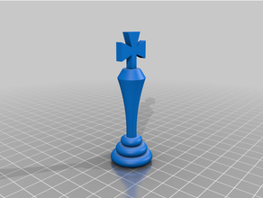 chess king thingy 3d print model - Mito3D