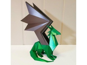 poli Drago statua remixare draghi Halloween lowpoly poligono basso poligonale regolare poligoni 3d print model - Mito3D