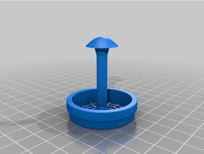 ducha desagüe cabello trampa encargarse gorra 3d print model - Mito3D