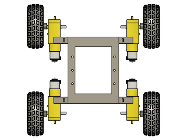 arduino robo coche vehiculo 4wd sencillo rc robot 3D print model - Mito3D