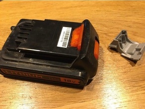 hook battery black decker 18v 3d print model - Mito3D